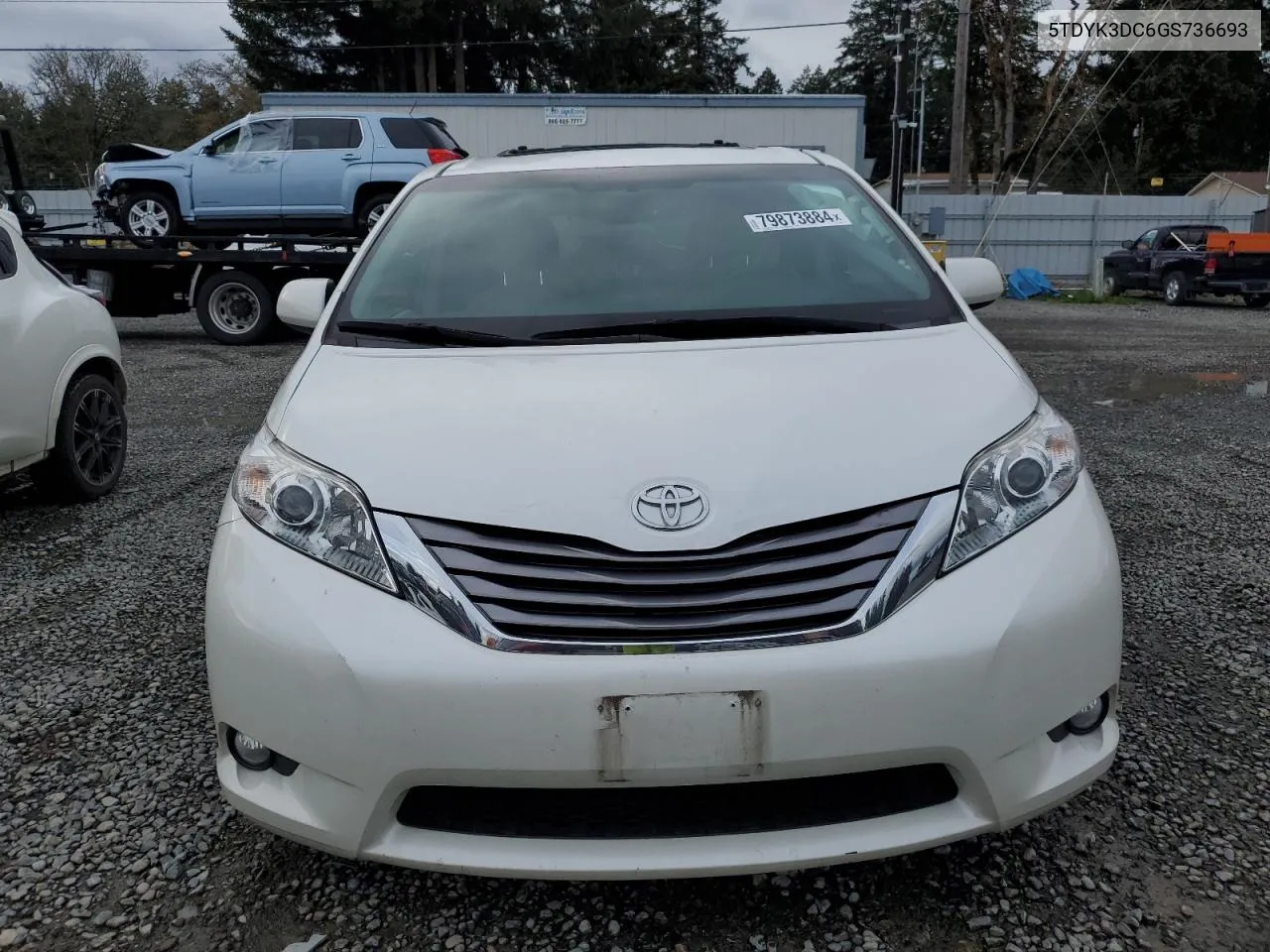 2016 Toyota Sienna Xle VIN: 5TDYK3DC6GS736693 Lot: 79873884