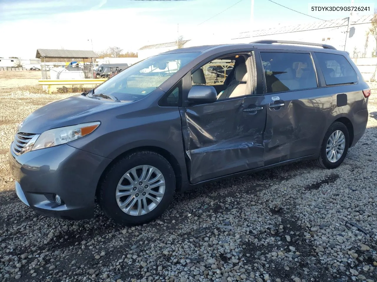 2016 Toyota Sienna Xle VIN: 5TDYK3DC9GS726241 Lot: 80057264