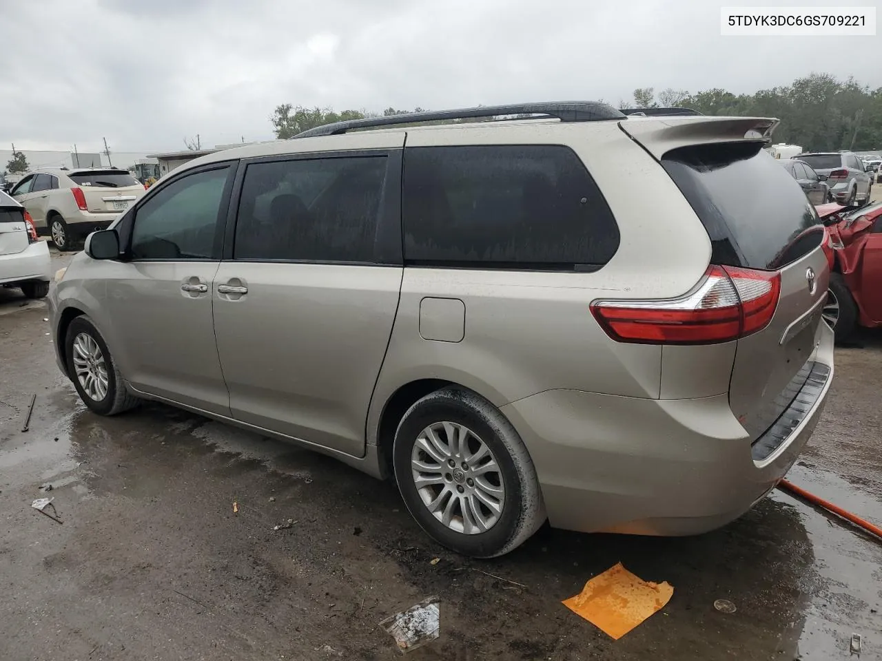 2016 Toyota Sienna Xle VIN: 5TDYK3DC6GS709221 Lot: 80722534