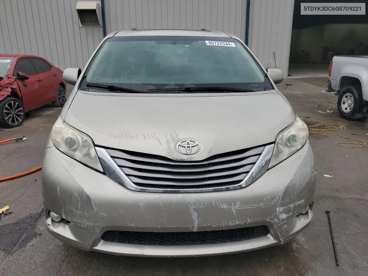 2016 Toyota Sienna Xle VIN: 5TDYK3DC6GS709221 Lot: 80722534