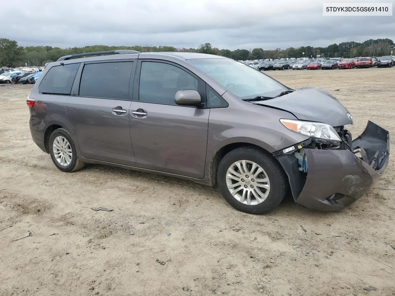 2016 Toyota Sienna Xle VIN: 5TDYK3DC5GS691410 Lot: 80760144