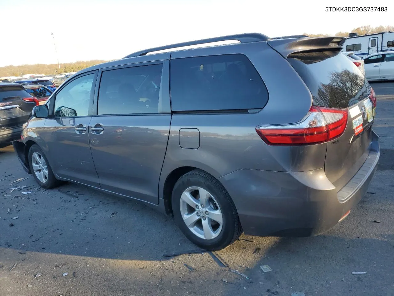 2016 Toyota Sienna Le VIN: 5TDKK3DC3GS737483 Lot: 81124944