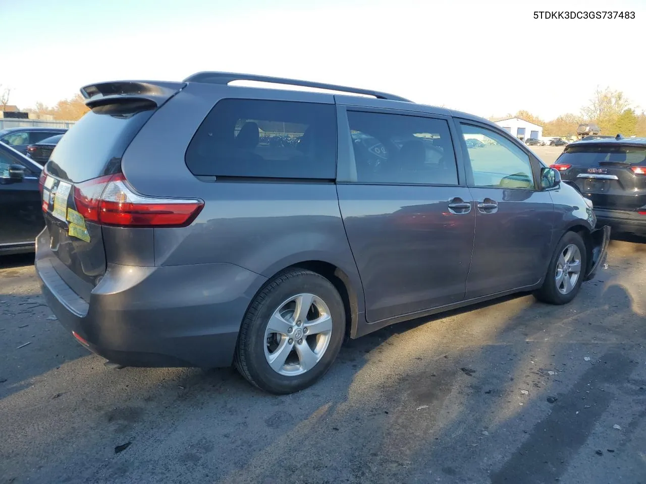 2016 Toyota Sienna Le VIN: 5TDKK3DC3GS737483 Lot: 81124944