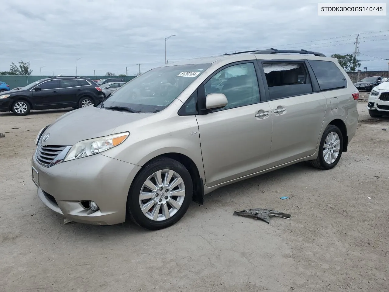 5TDDK3DC0GS140445 2016 Toyota Sienna Xle