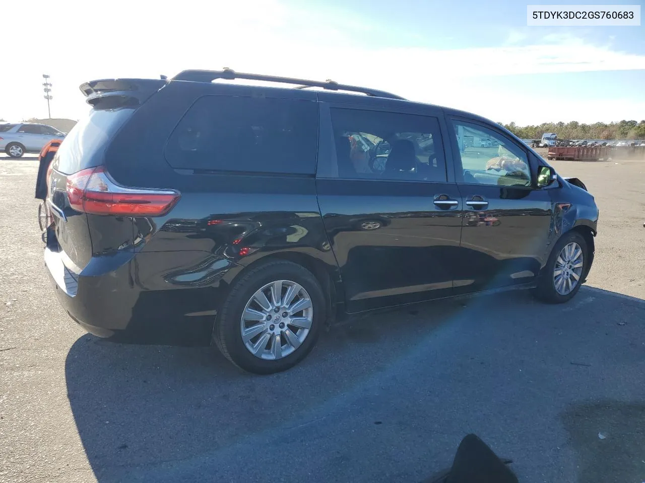 2016 Toyota Sienna Xle VIN: 5TDYK3DC2GS760683 Lot: 81285294