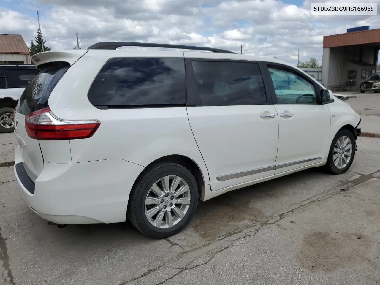 2017 Toyota Sienna Xle VIN: 5TDDZ3DC9HS166958 Lot: 51191344