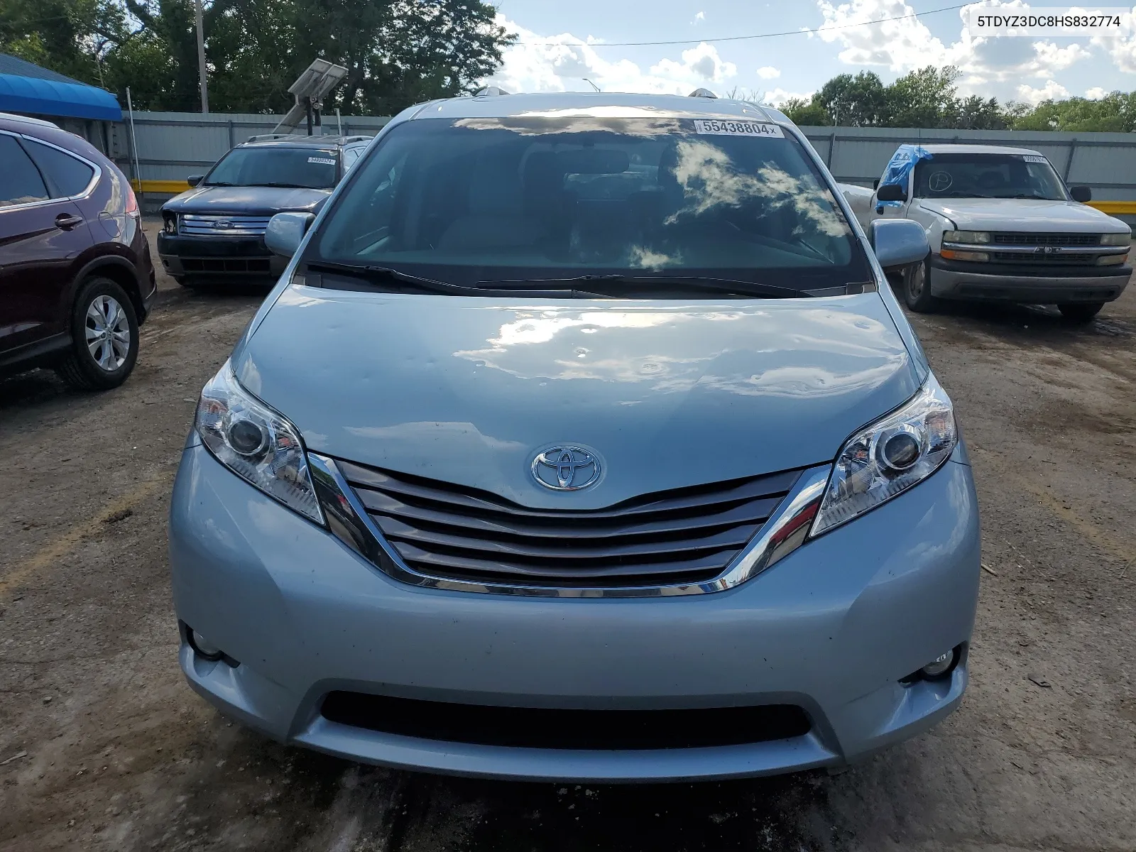 2017 Toyota Sienna Xle VIN: 5TDYZ3DC8HS832774 Lot: 55438804