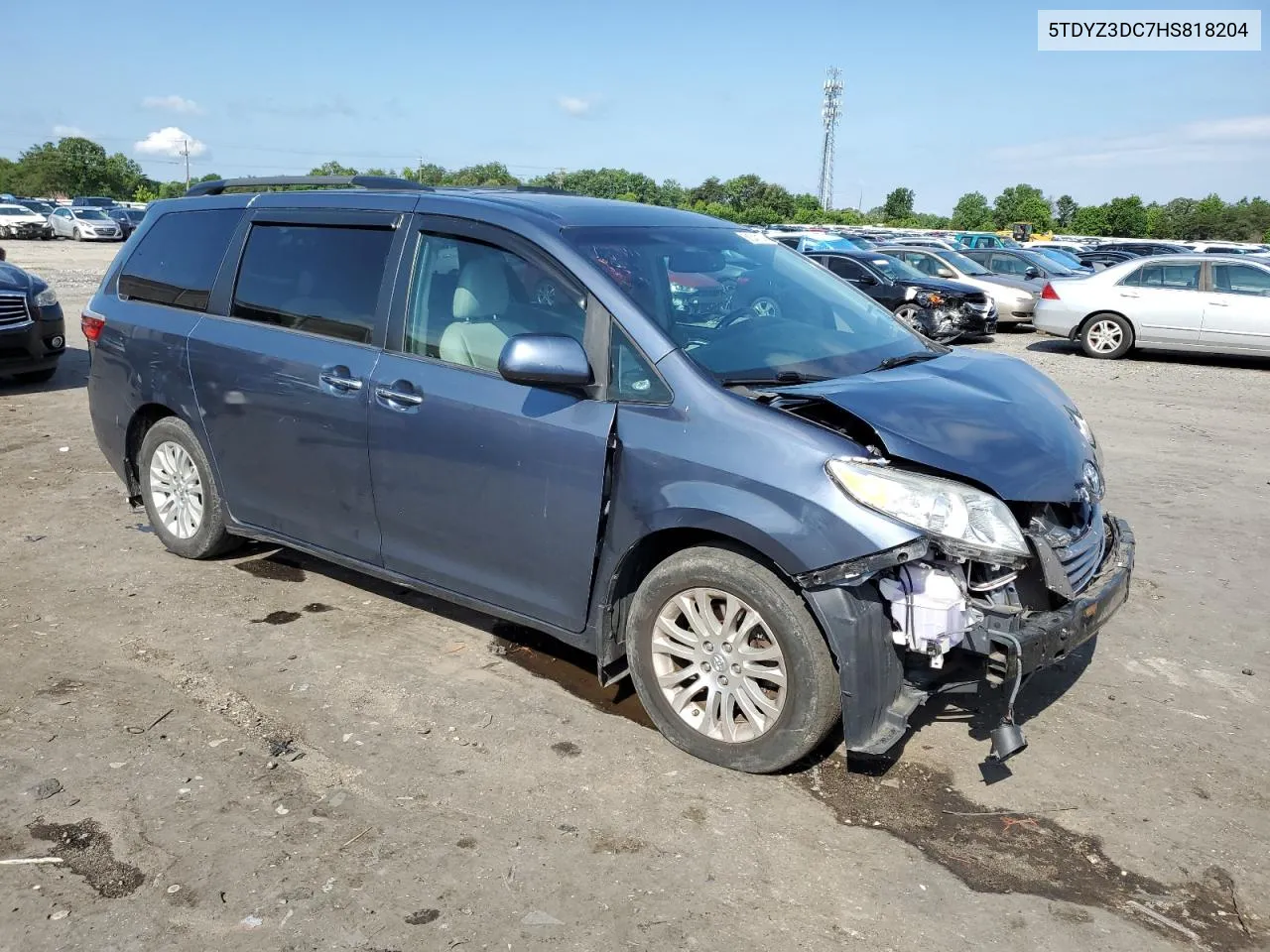 2017 Toyota Sienna Xle VIN: 5TDYZ3DC7HS818204 Lot: 58340194