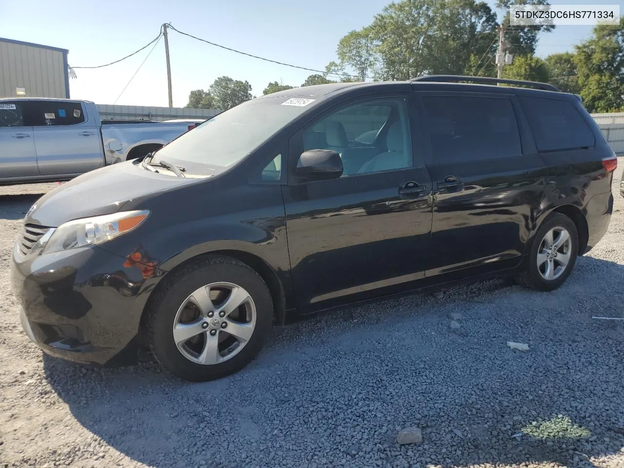 2017 Toyota Sienna Le VIN: 5TDKZ3DC6HS771334 Lot: 59239154