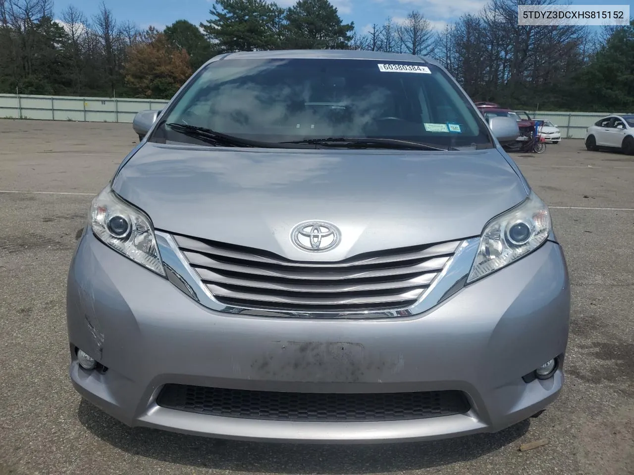 2017 Toyota Sienna Xle VIN: 5TDYZ3DCXHS815152 Lot: 60380384