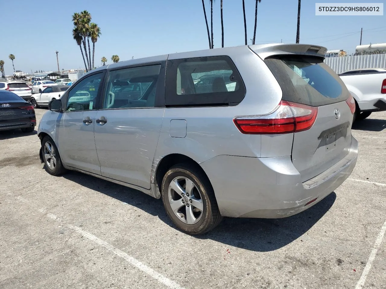 2017 Toyota Sienna VIN: 5TDZZ3DC9HS806012 Lot: 62946794