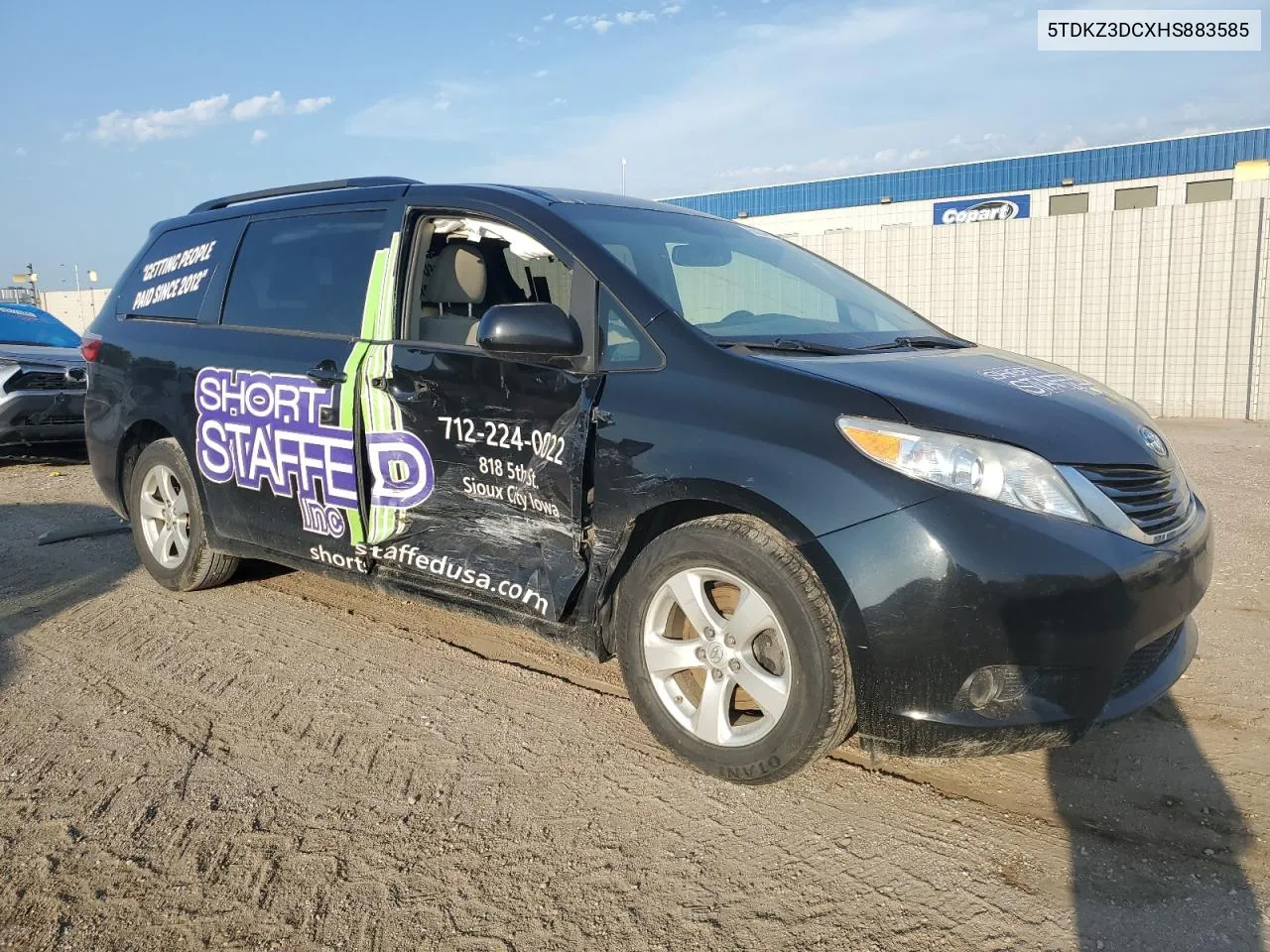 5TDKZ3DCXHS883585 2017 Toyota Sienna Le