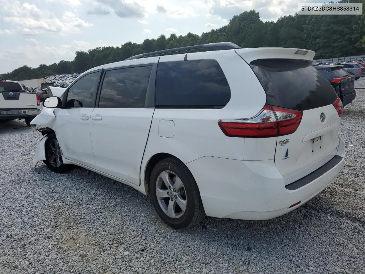 2017 Toyota Sienna Le VIN: 5TDKZ3DC8HS858314 Lot: 67530444