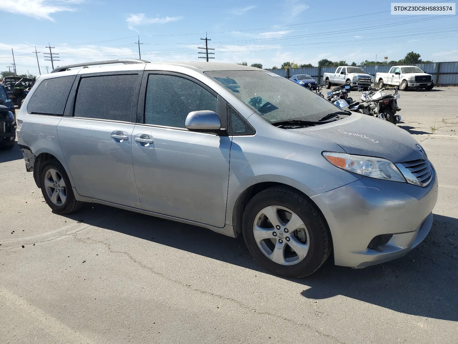 2017 Toyota Sienna Le VIN: 5TDKZ3DC8HS833574 Lot: 68103904