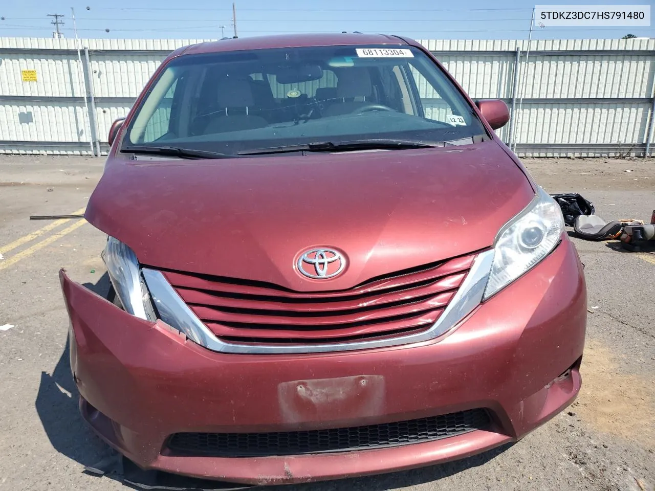 5TDKZ3DC7HS791480 2017 Toyota Sienna Le