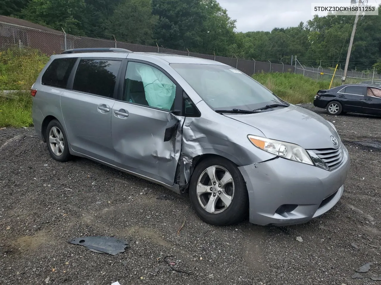 2017 Toyota Sienna Le VIN: 5TDKZ3DCXHS811253 Lot: 69169224