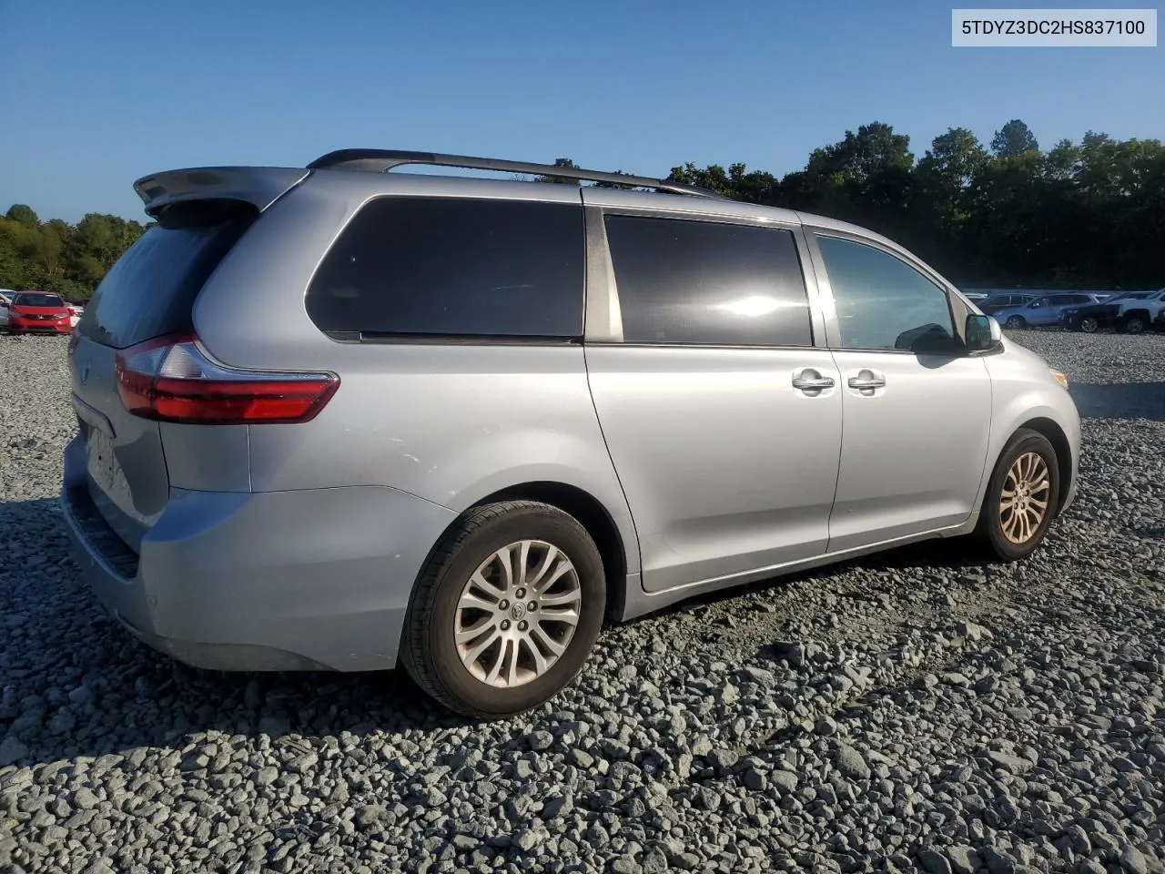 2017 Toyota Sienna Xle VIN: 5TDYZ3DC2HS837100 Lot: 70078224