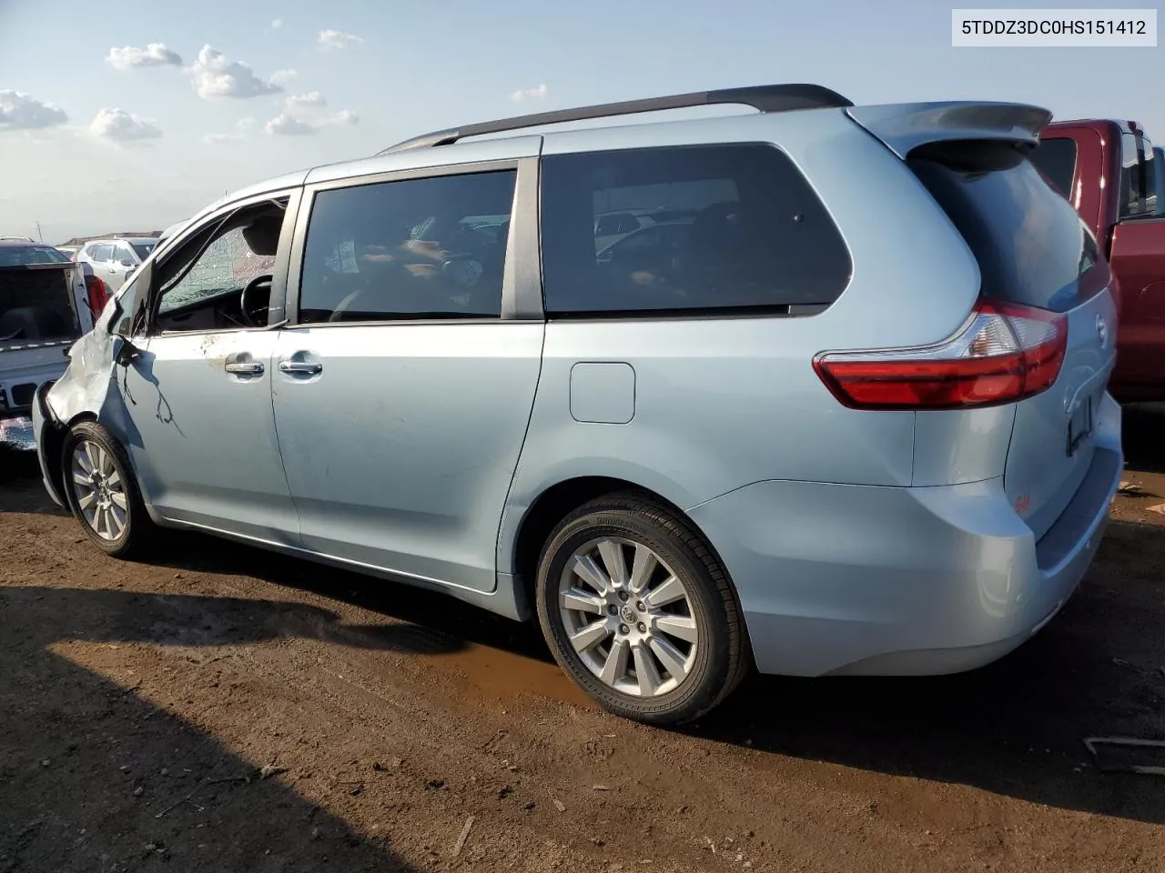 2017 Toyota Sienna Xle VIN: 5TDDZ3DC0HS151412 Lot: 70343504