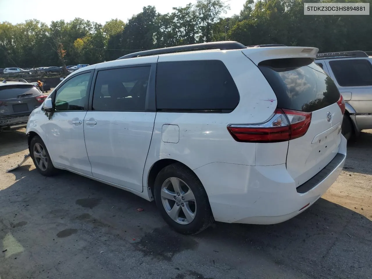 5TDKZ3DC3HS894881 2017 Toyota Sienna Le