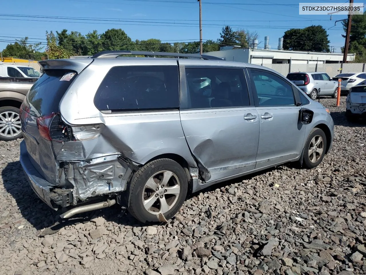 5TDKZ3DC7HS852035 2017 Toyota Sienna Le