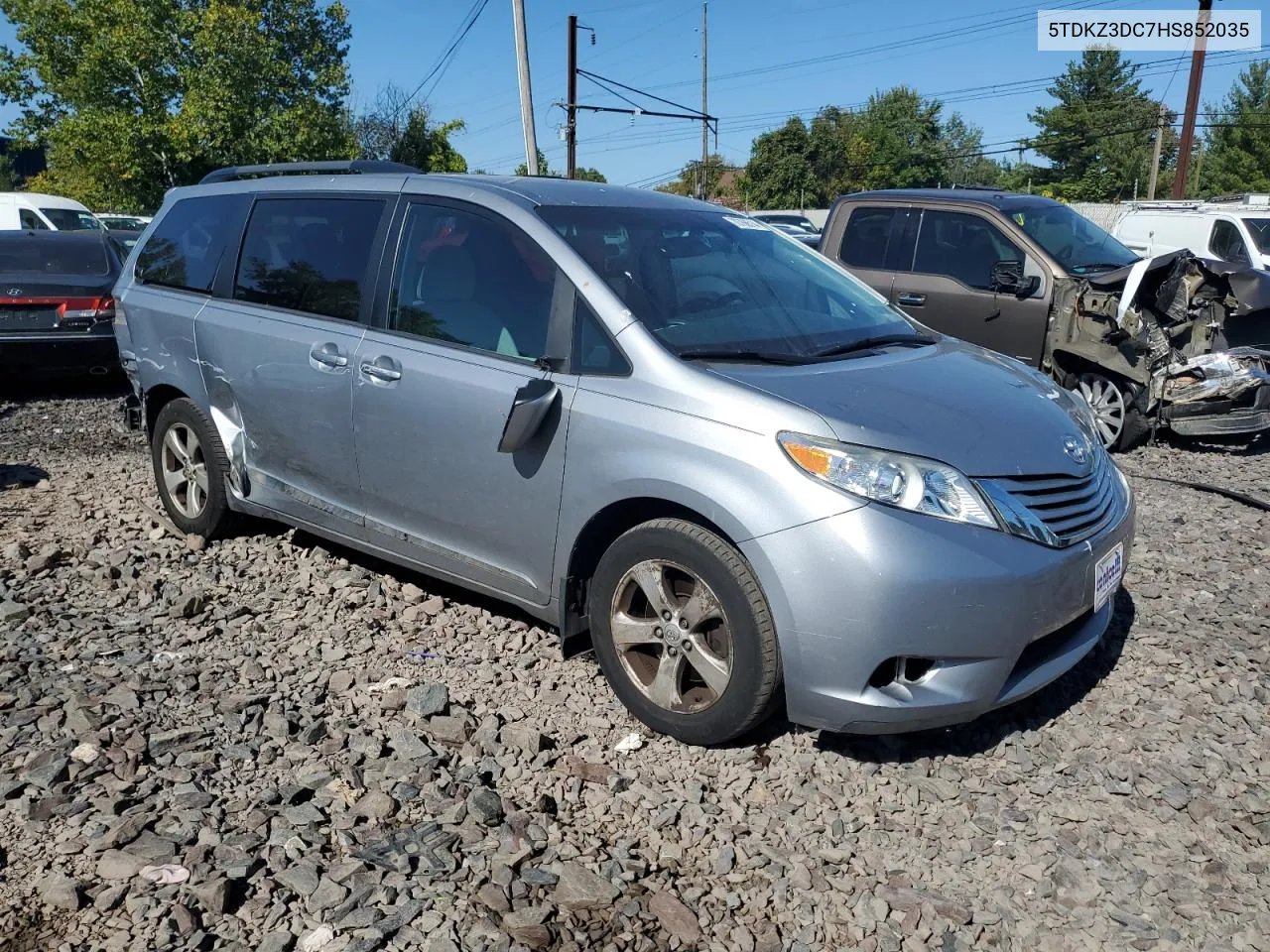 2017 Toyota Sienna Le VIN: 5TDKZ3DC7HS852035 Lot: 70768514