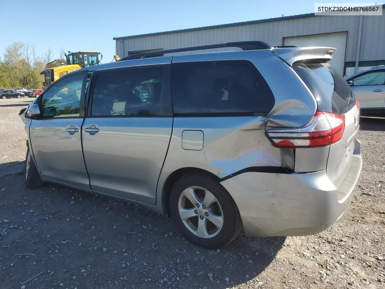 2017 Toyota Sienna Le VIN: 5TDKZ3DC4HS766567 Lot: 70888184