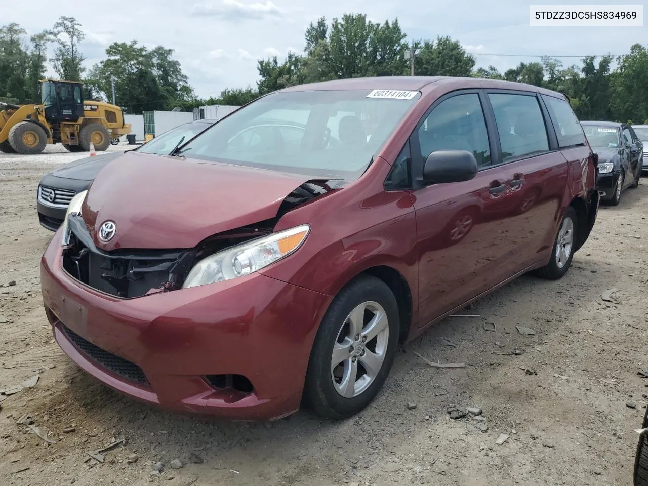 5TDZZ3DC5HS834969 2017 Toyota Sienna