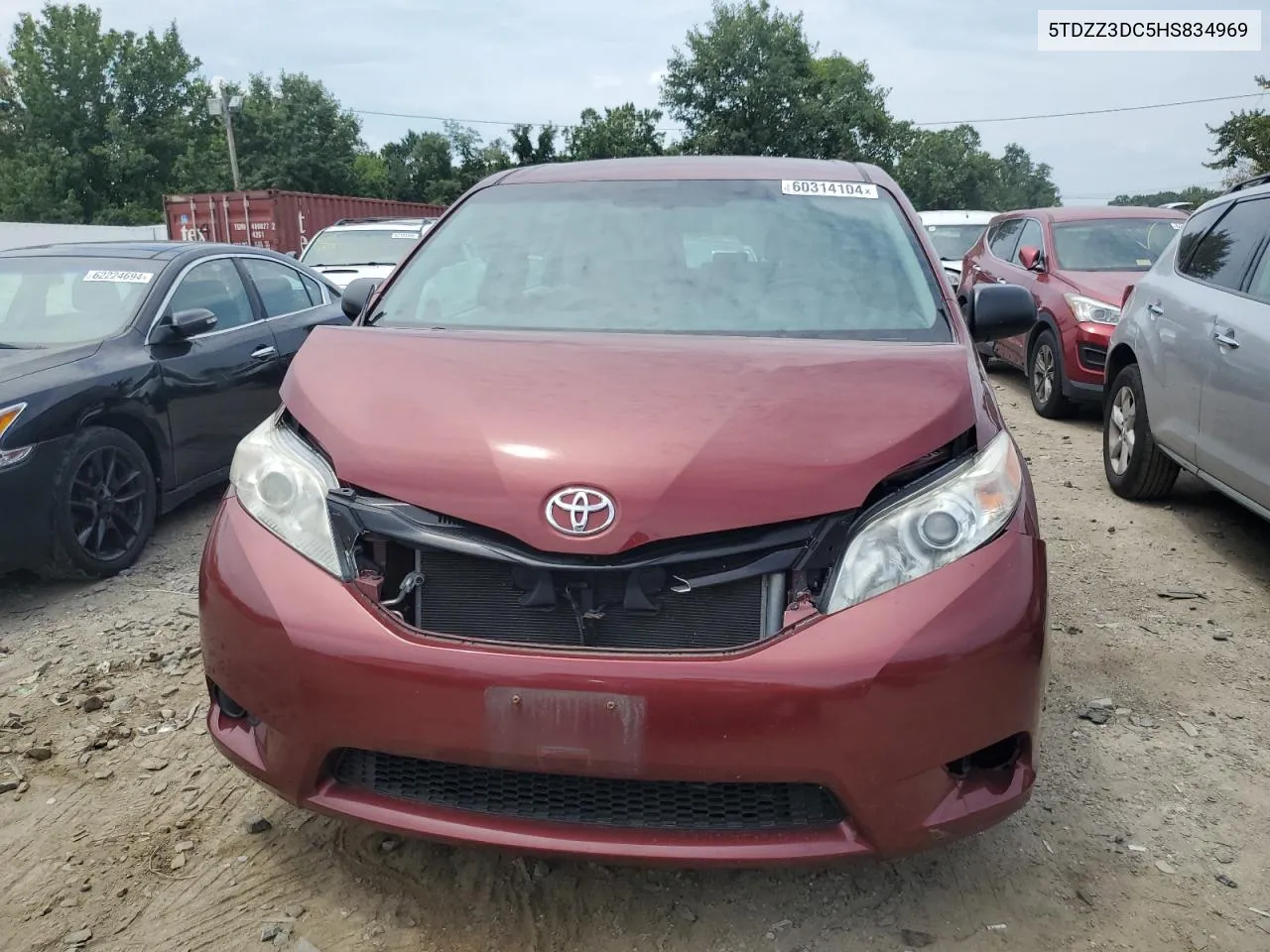 5TDZZ3DC5HS834969 2017 Toyota Sienna