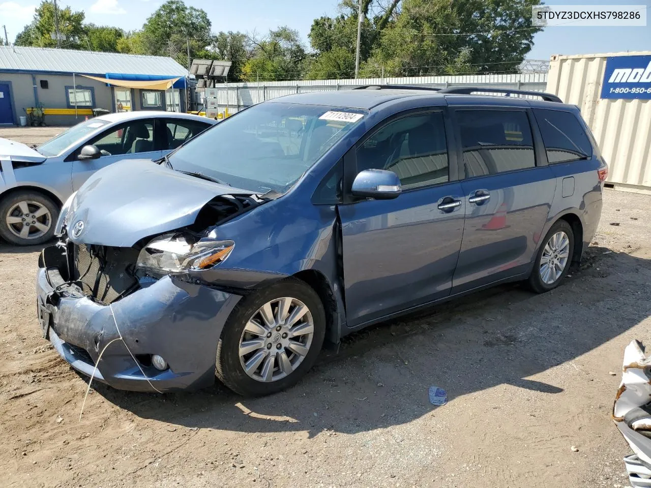 2017 Toyota Sienna Xle VIN: 5TDYZ3DCXHS798286 Lot: 71112904