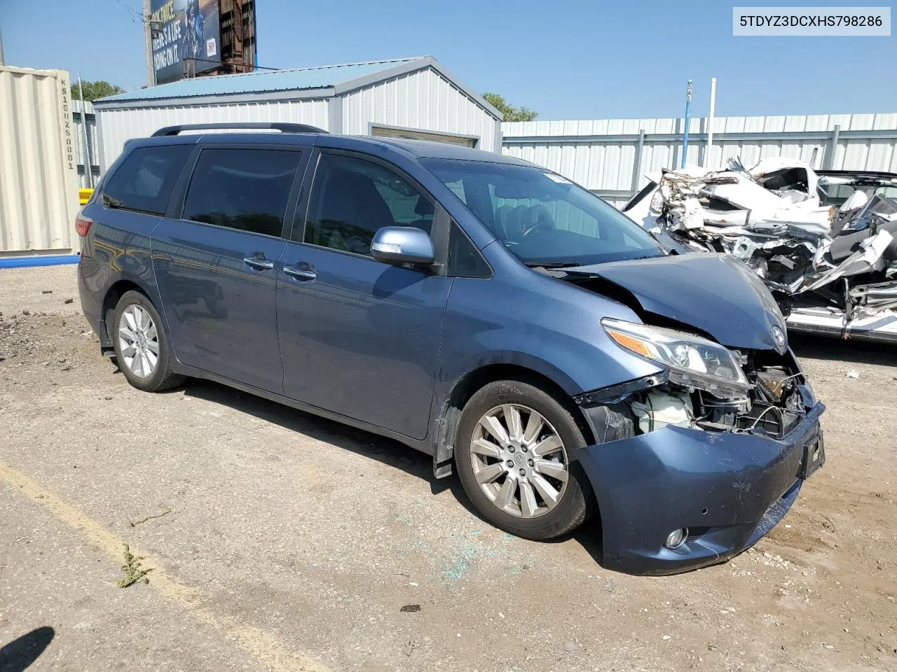 2017 Toyota Sienna Xle VIN: 5TDYZ3DCXHS798286 Lot: 71112904