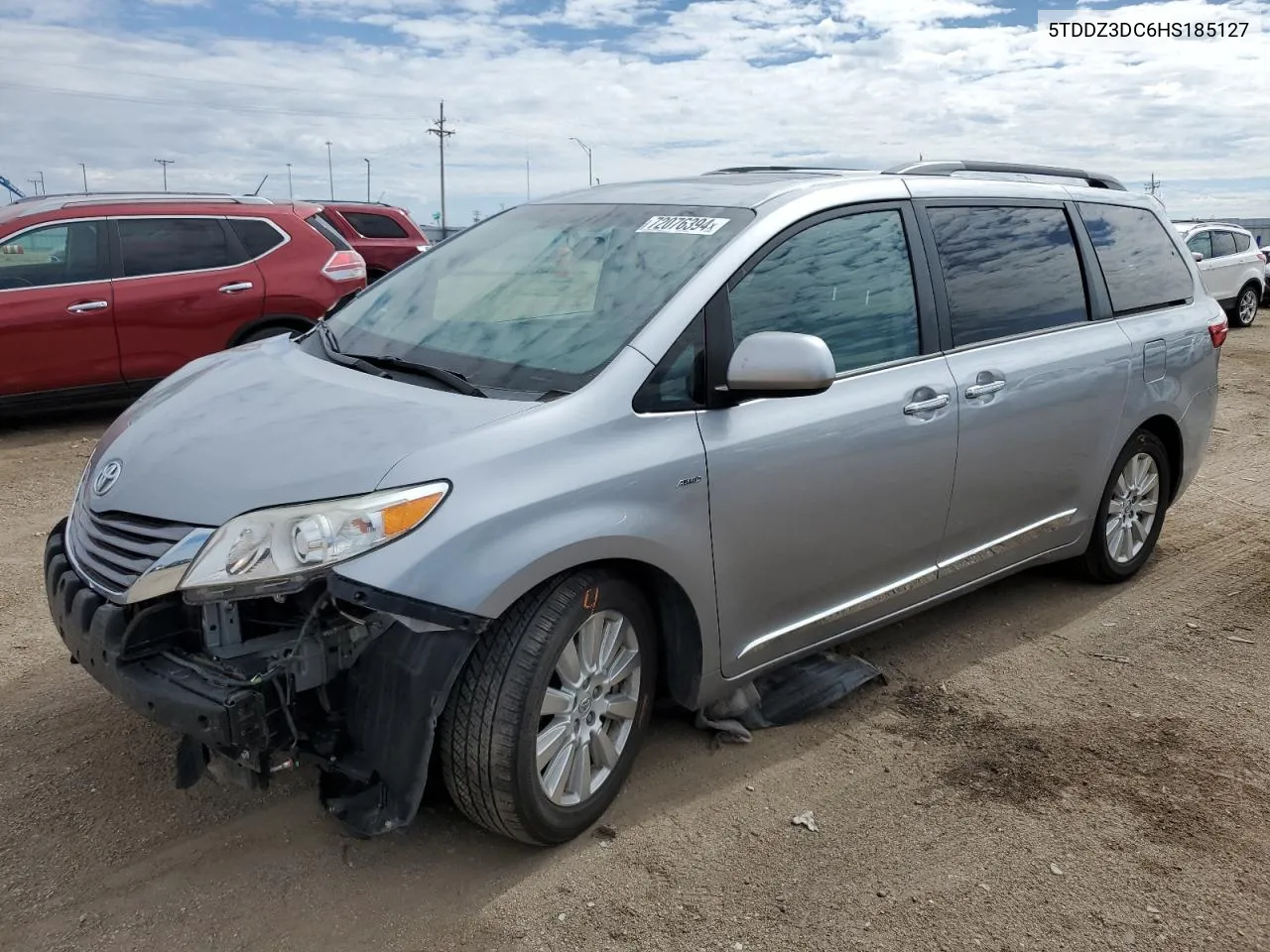 2017 Toyota Sienna Xle VIN: 5TDDZ3DC6HS185127 Lot: 72076394