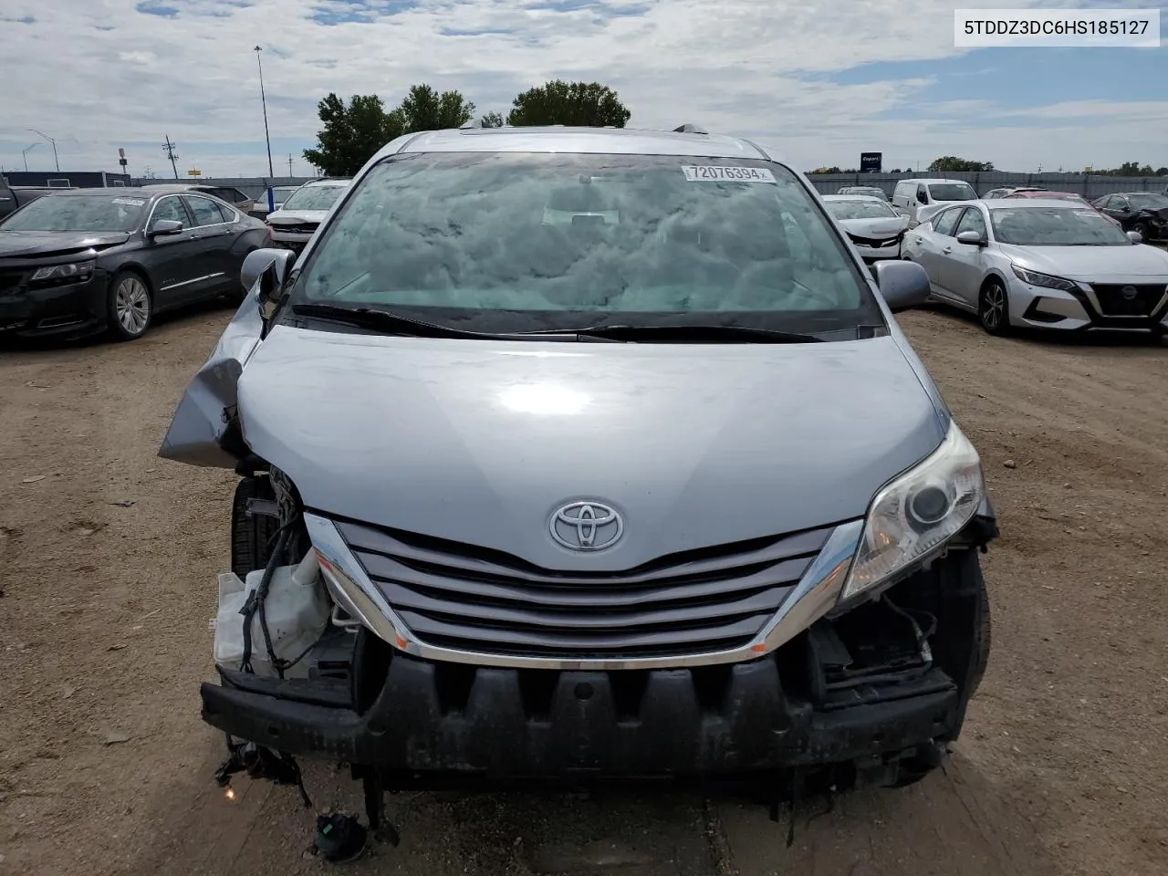 2017 Toyota Sienna Xle VIN: 5TDDZ3DC6HS185127 Lot: 72076394