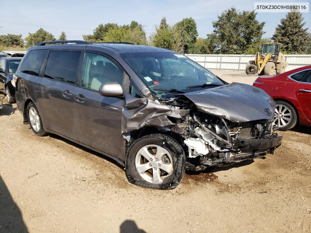 2017 Toyota Sienna Le VIN: 5TDKZ3DC9HS892116 Lot: 72083554