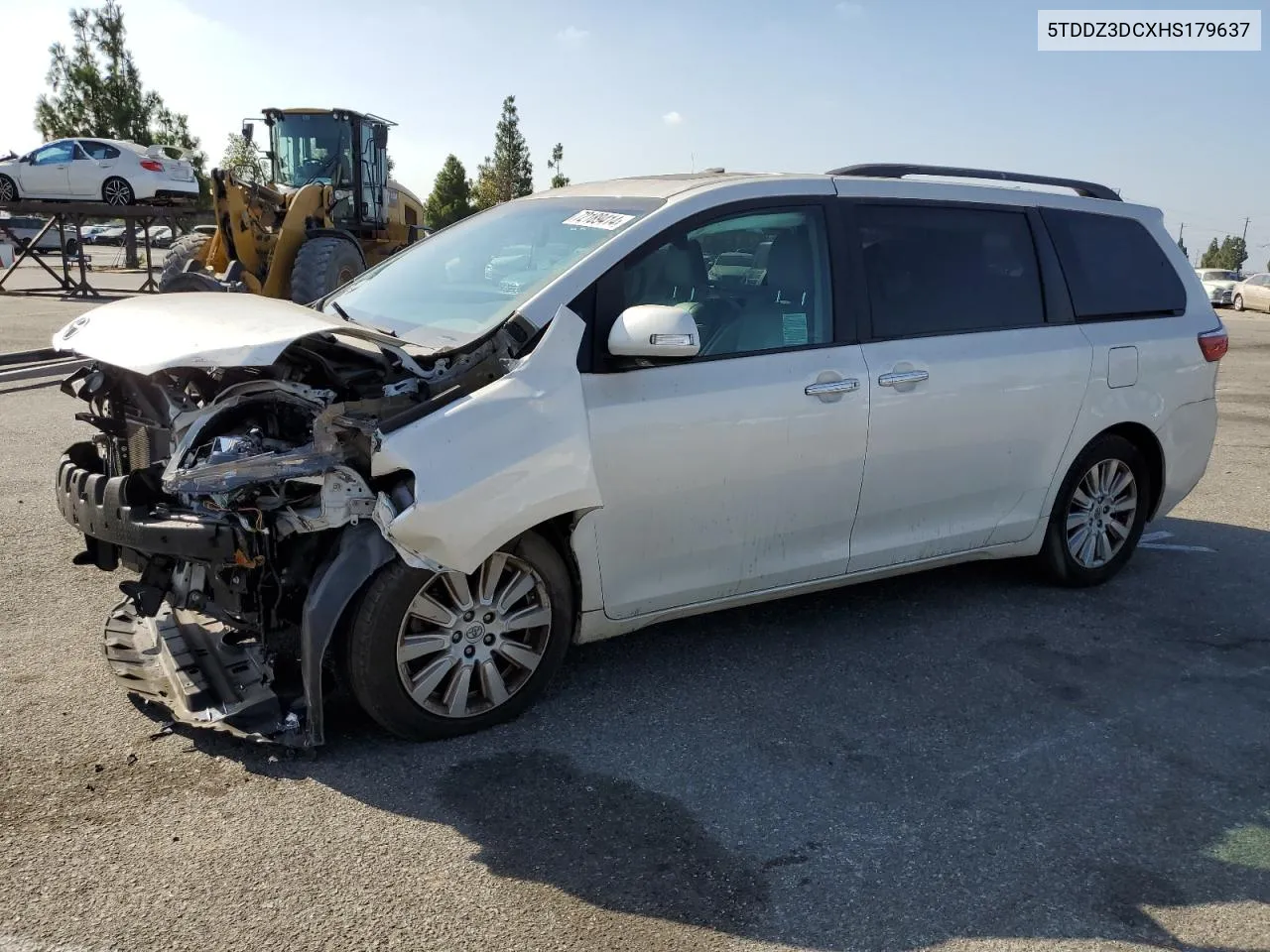 2017 Toyota Sienna Xle VIN: 5TDDZ3DCXHS179637 Lot: 72189414