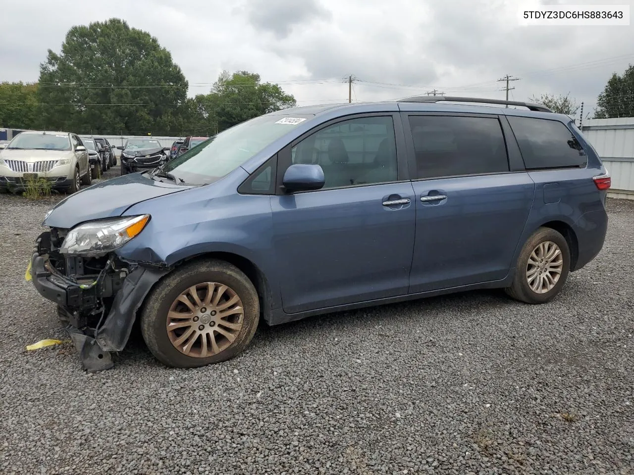 2017 Toyota Sienna Xle VIN: 5TDYZ3DC6HS883643 Lot: 72414534