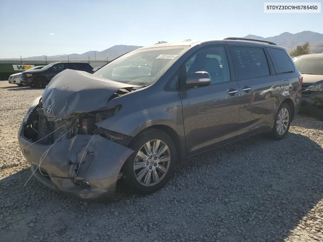 2017 Toyota Sienna Xle VIN: 5TDYZ3DC9HS785450 Lot: 72614924