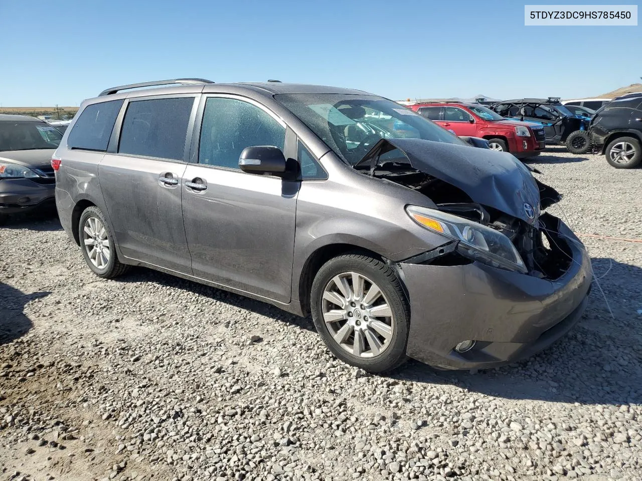 5TDYZ3DC9HS785450 2017 Toyota Sienna Xle