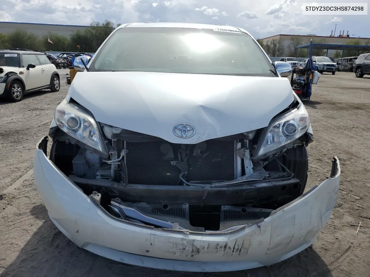 2017 Toyota Sienna Xle VIN: 5TDYZ3DC3HS874298 Lot: 72651614