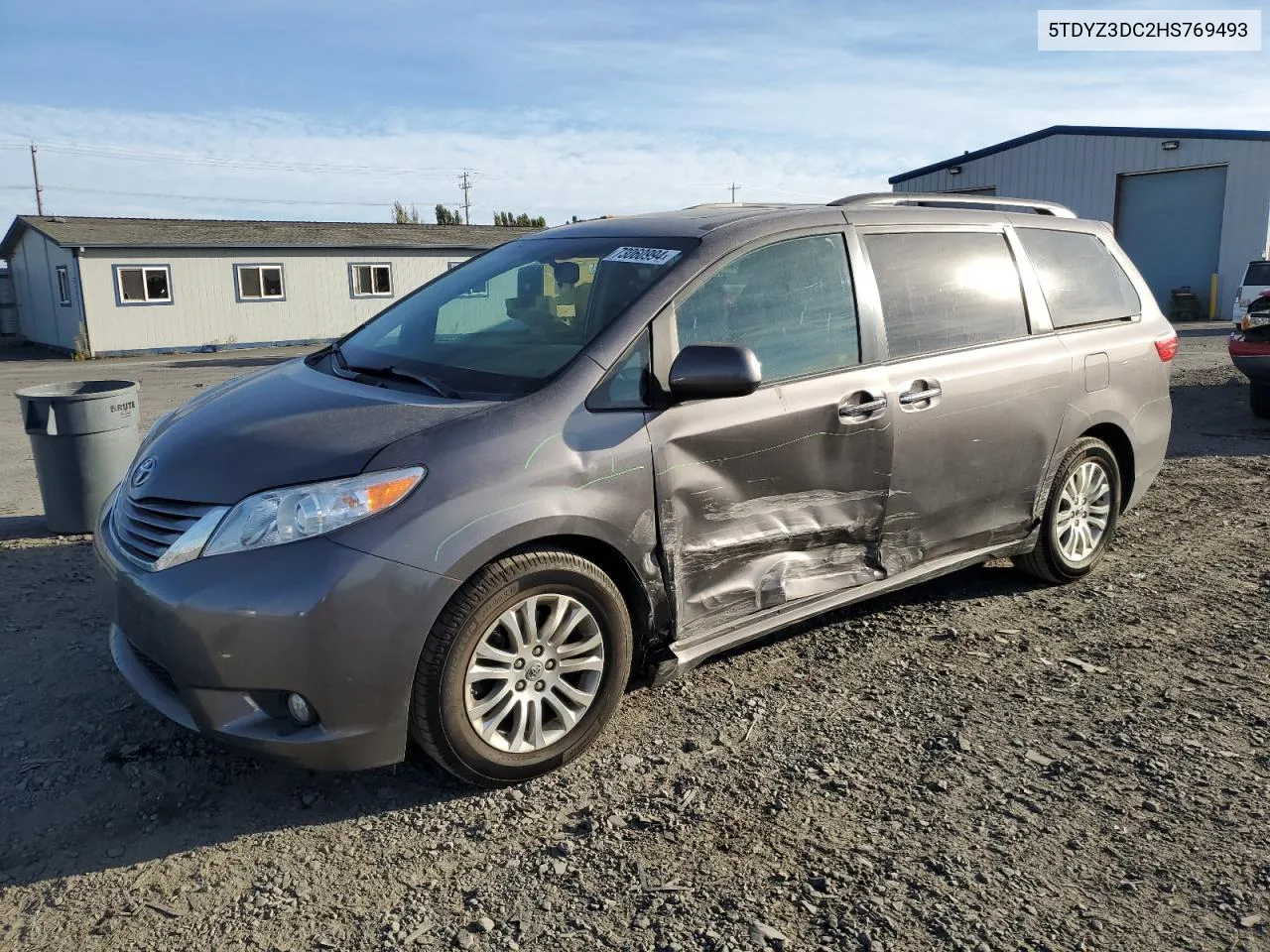 2017 Toyota Sienna Xle VIN: 5TDYZ3DC2HS769493 Lot: 73060994