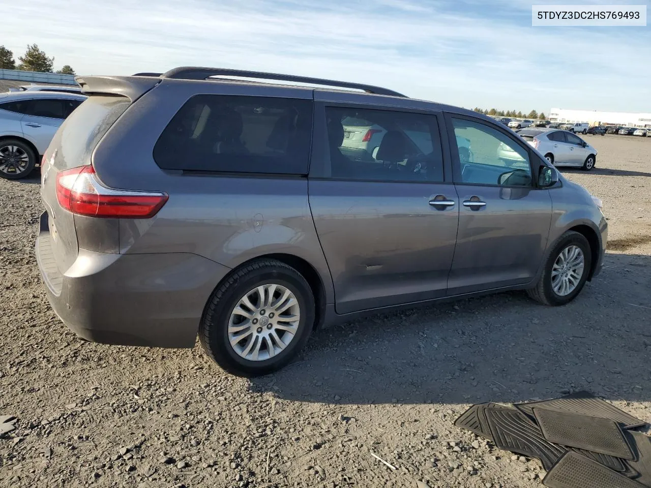 2017 Toyota Sienna Xle VIN: 5TDYZ3DC2HS769493 Lot: 73060994