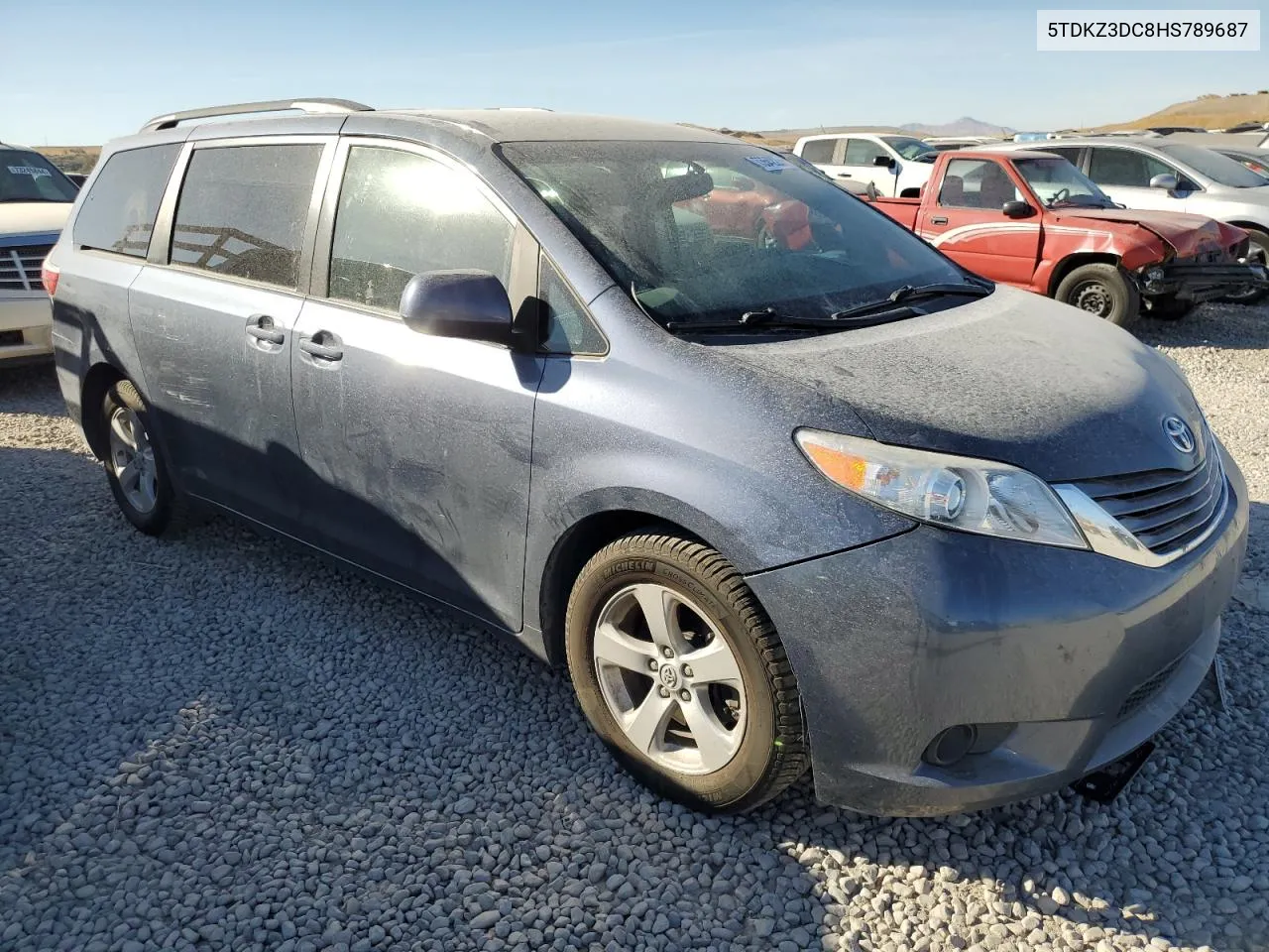 2017 Toyota Sienna Le VIN: 5TDKZ3DC8HS789687 Lot: 73542264