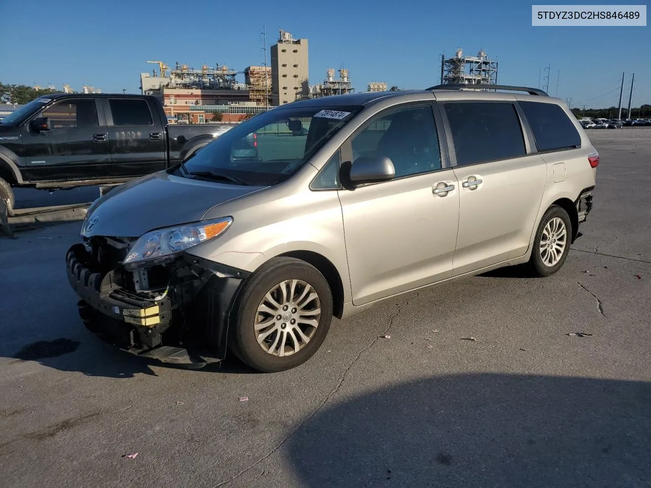 2017 Toyota Sienna Xle VIN: 5TDYZ3DC2HS846489 Lot: 73914874