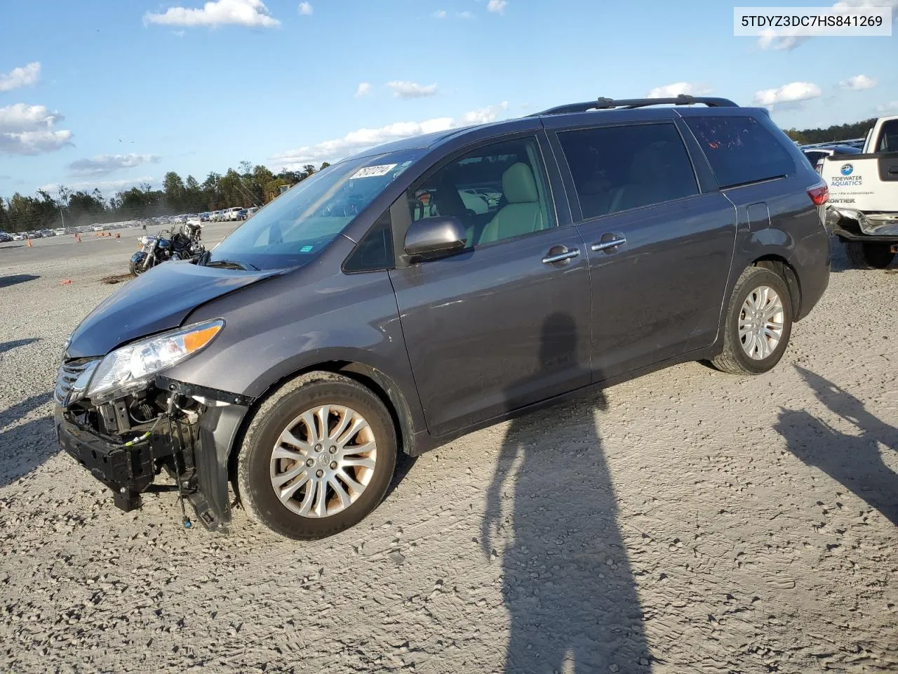 2017 Toyota Sienna Xle VIN: 5TDYZ3DC7HS841269 Lot: 75127214