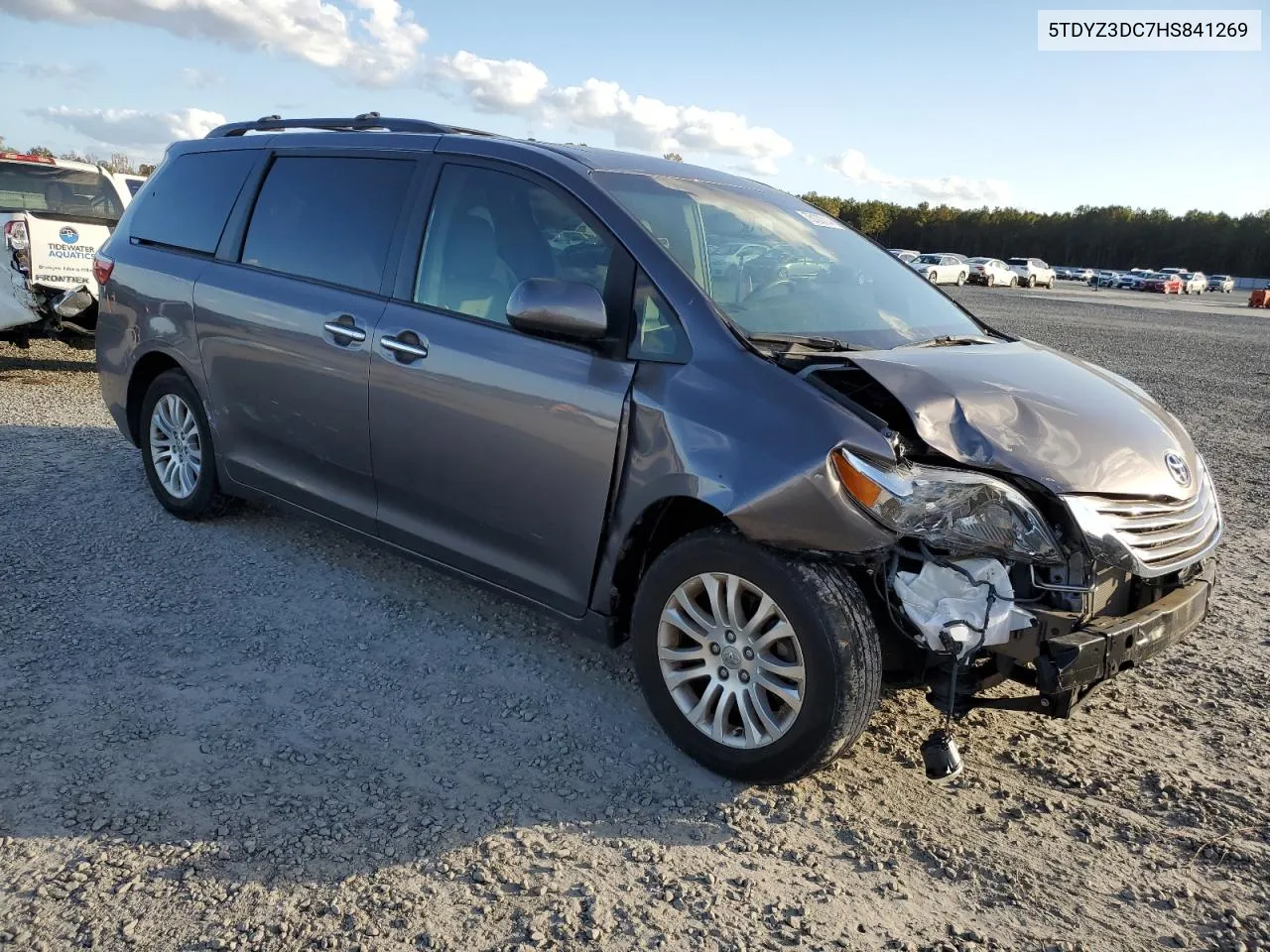 2017 Toyota Sienna Xle VIN: 5TDYZ3DC7HS841269 Lot: 75127214