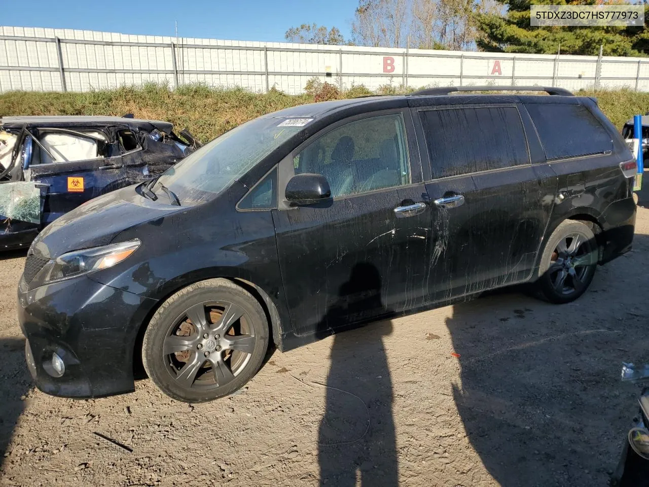 2017 Toyota Sienna Se VIN: 5TDXZ3DC7HS777973 Lot: 75286174