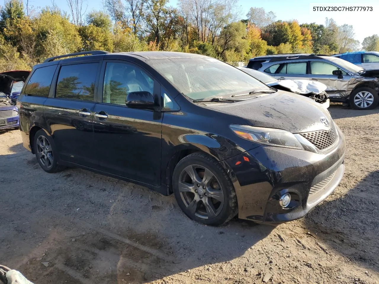 2017 Toyota Sienna Se VIN: 5TDXZ3DC7HS777973 Lot: 75286174