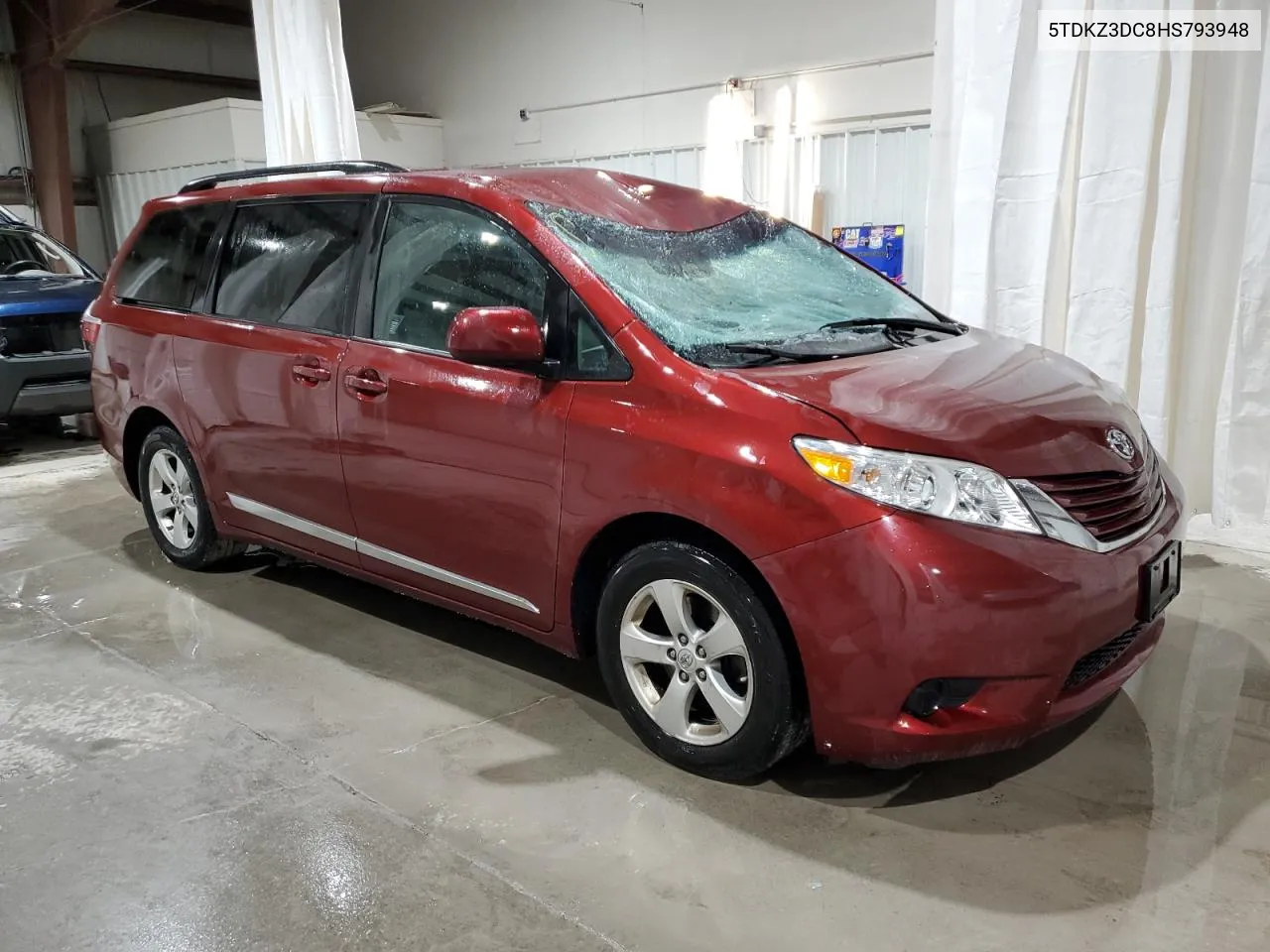 2017 Toyota Sienna Le VIN: 5TDKZ3DC8HS793948 Lot: 75299194