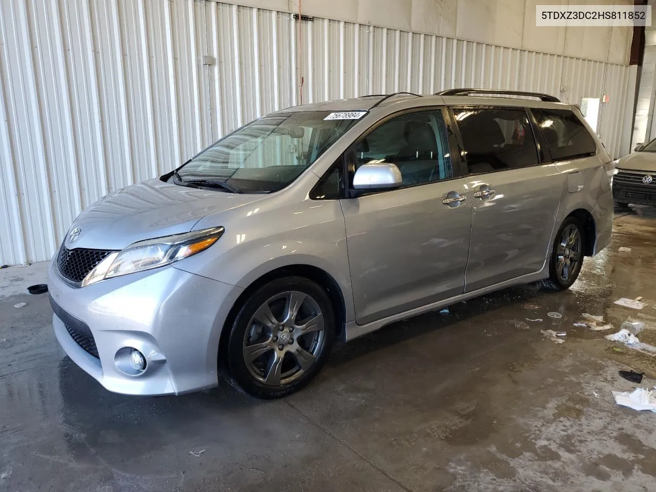 2017 Toyota Sienna Se VIN: 5TDXZ3DC2HS811852 Lot: 75678984