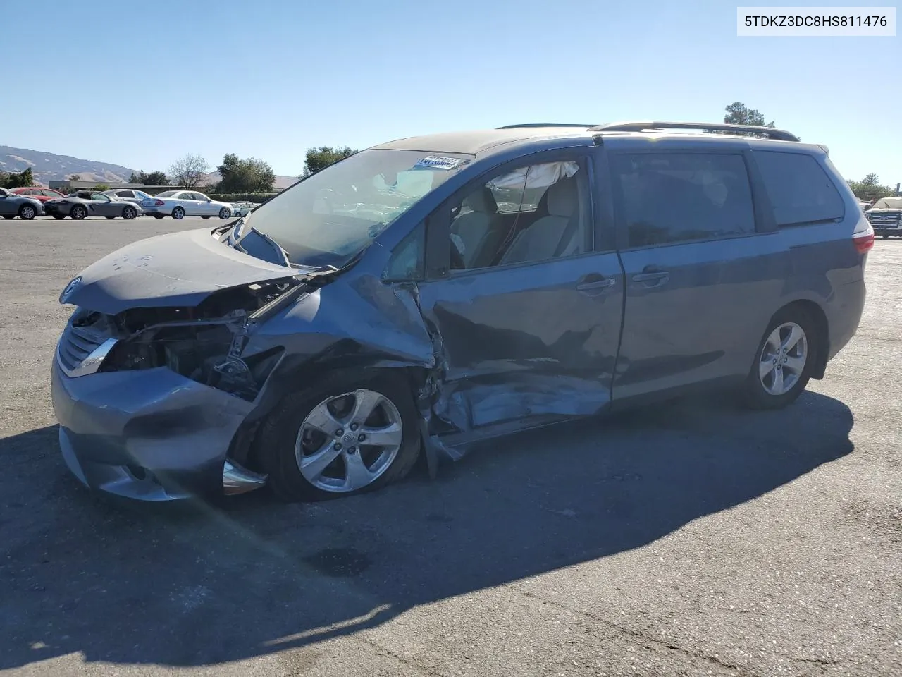 2017 Toyota Sienna Le VIN: 5TDKZ3DC8HS811476 Lot: 76773964