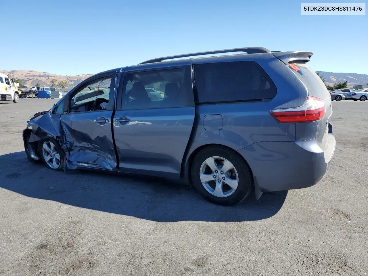 2017 Toyota Sienna Le VIN: 5TDKZ3DC8HS811476 Lot: 76773964